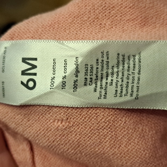 Just One You by Carter's girls 6 months pink romper New - Picture 3 of 8